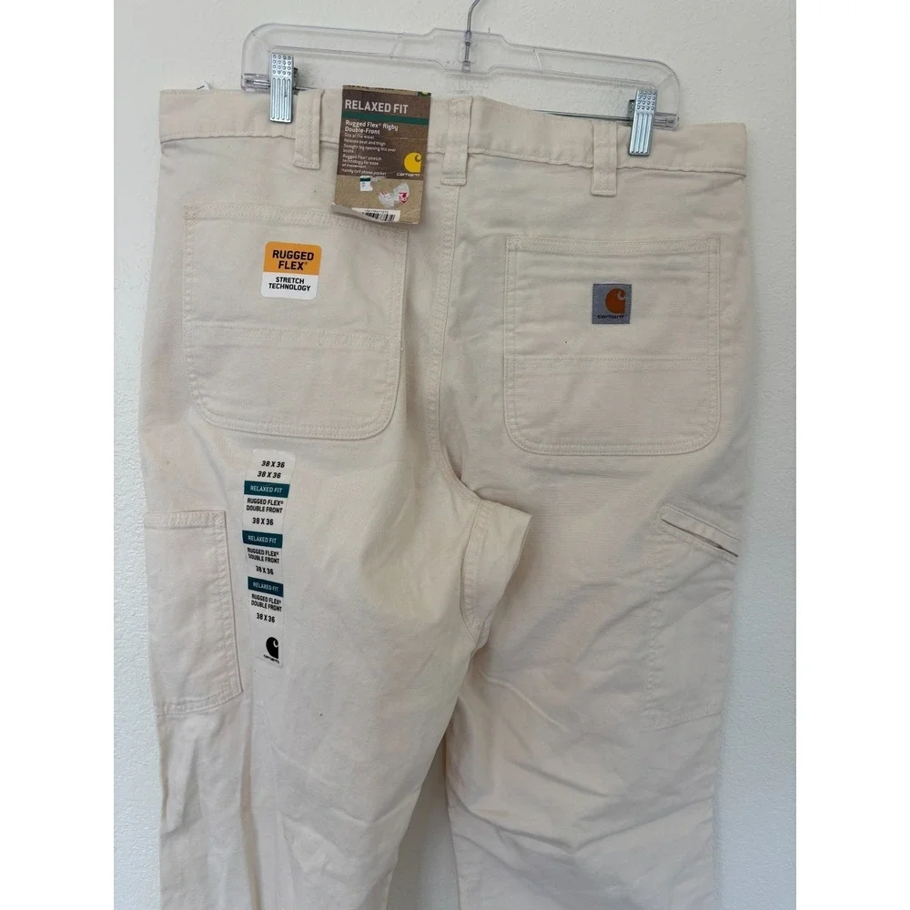 Carhartt Jeans 38x36 Relaxed Fit Rugged Flex Rigby Double Front Utility Work